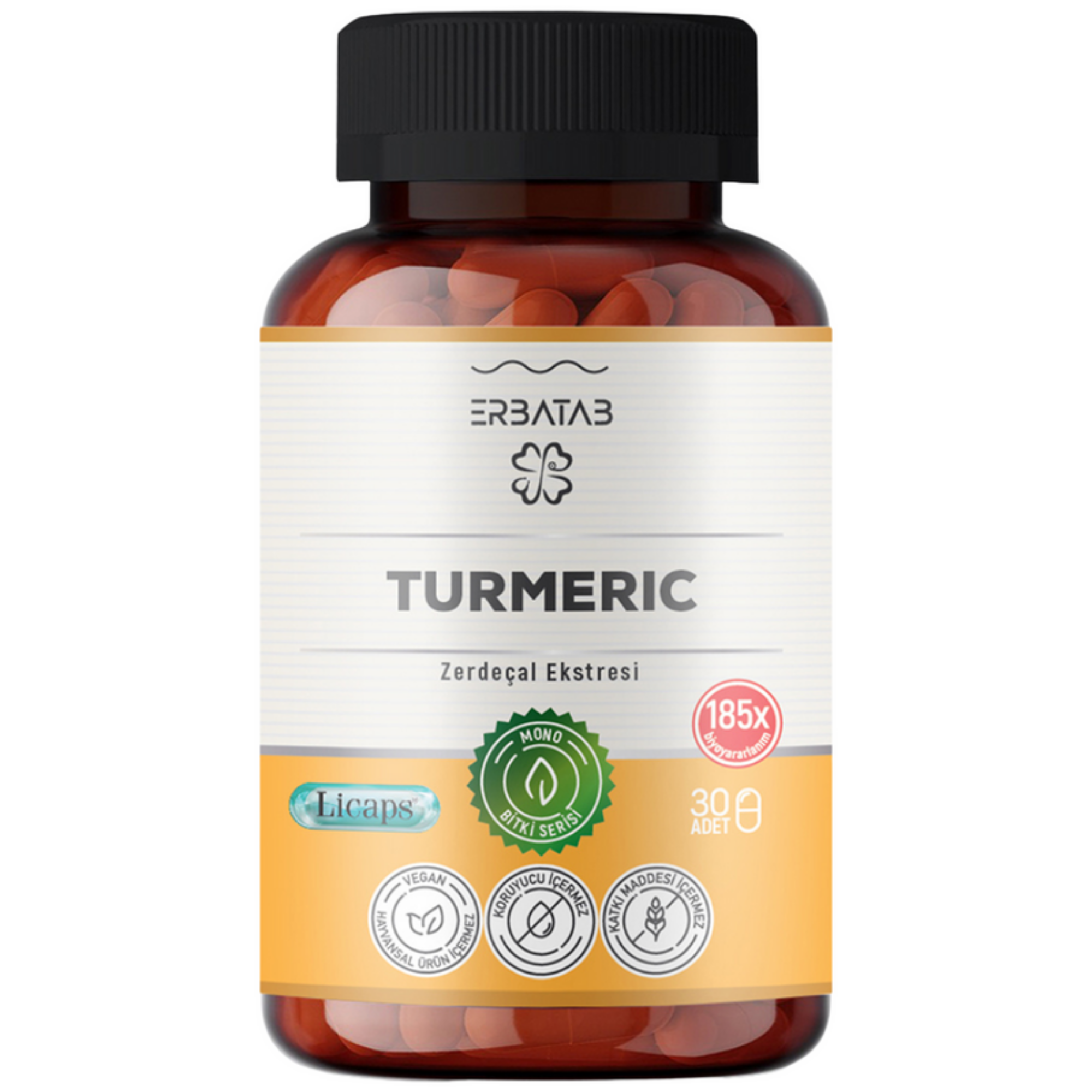 Erbatab Kurkuma – Curcumin-Extrakt 30 Kapseln