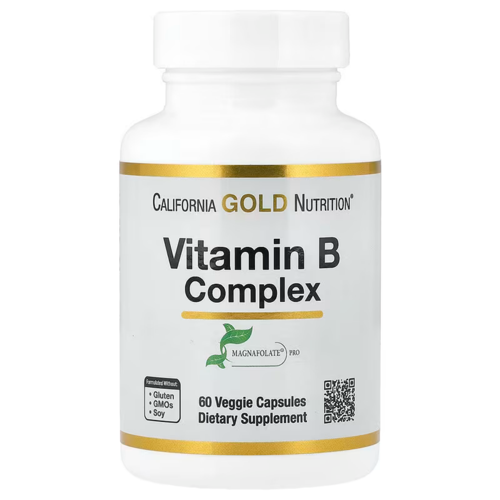 California Gold Nutrition, Vitamin B-Komplex, 60 pflanzliche Kapseln