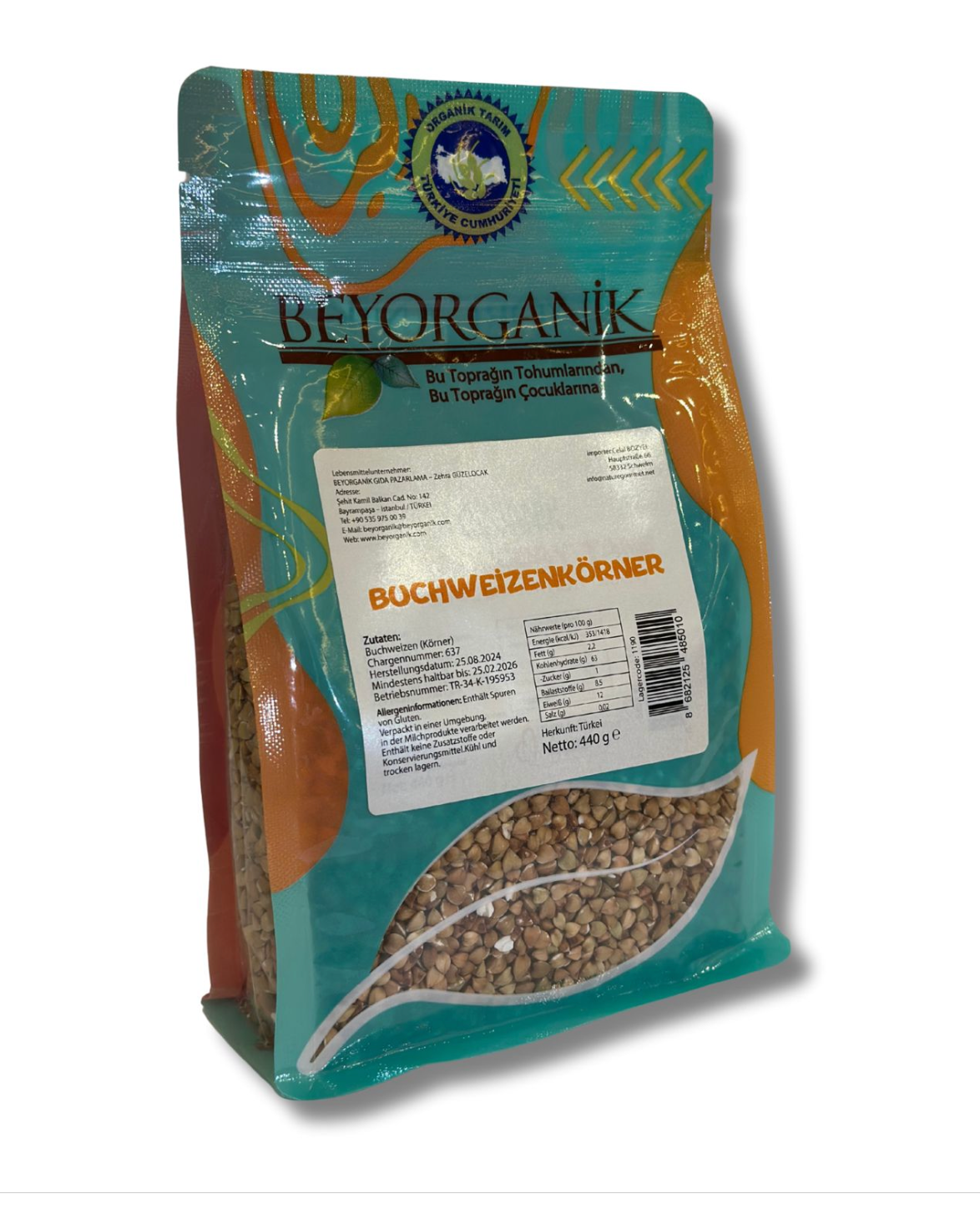 Beyorganik Bio Buchweizen 440g (Pestizid- und Aflatoxin-Analyse)