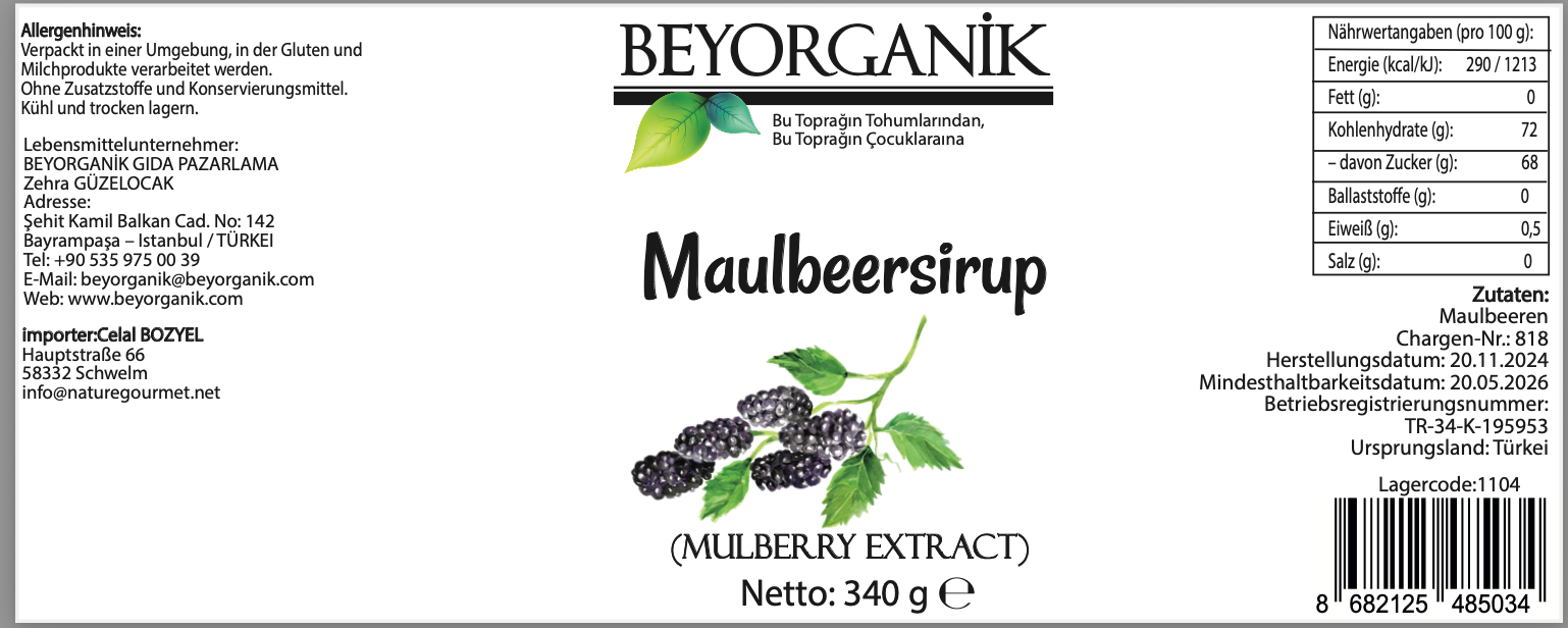Beyorganik Maulbeerextrakt - 315 g
