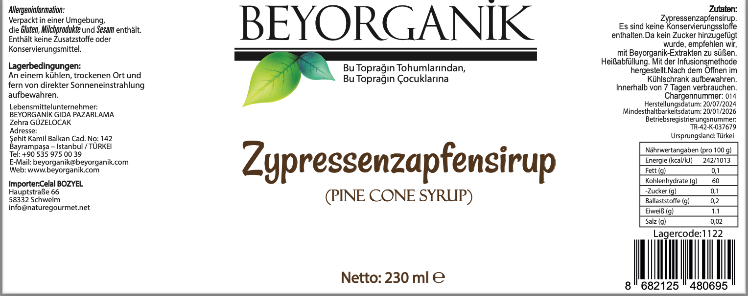 Bio Kiefernzapfen Sirup 230 ml