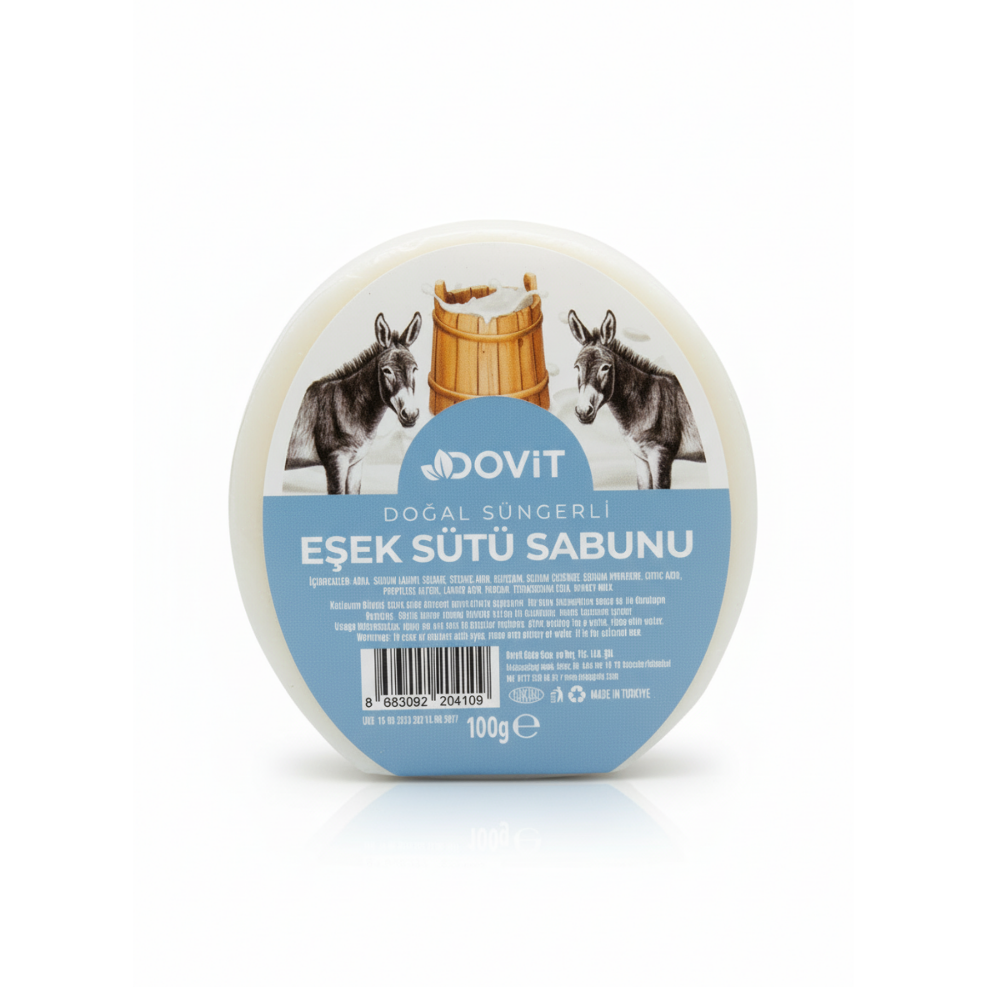 Dovit Doğal Sabun, Kabak Lifi ve Eşek Sütü ile – 110 g,
