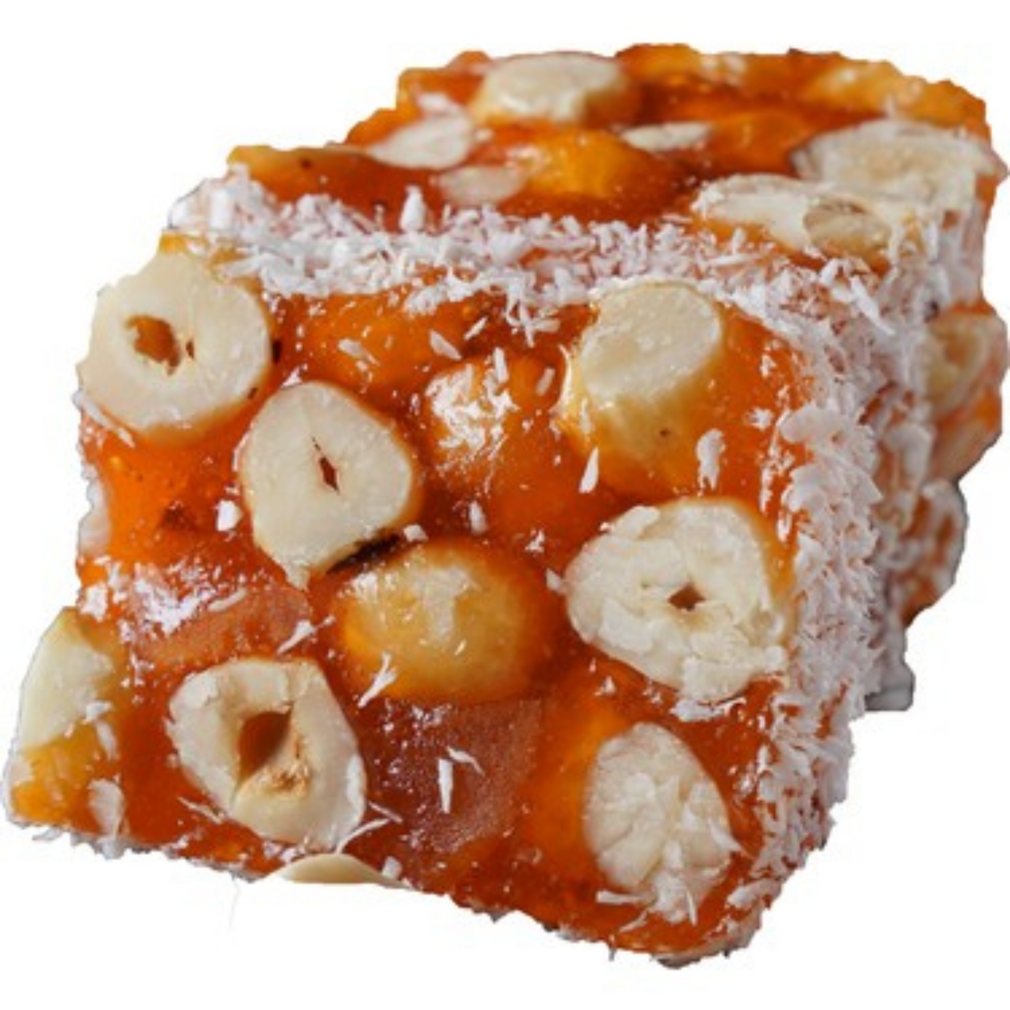 🍊 Portakal Aromalı ve Kıyılmış Fındıklı Sarma Lokum – 250 g