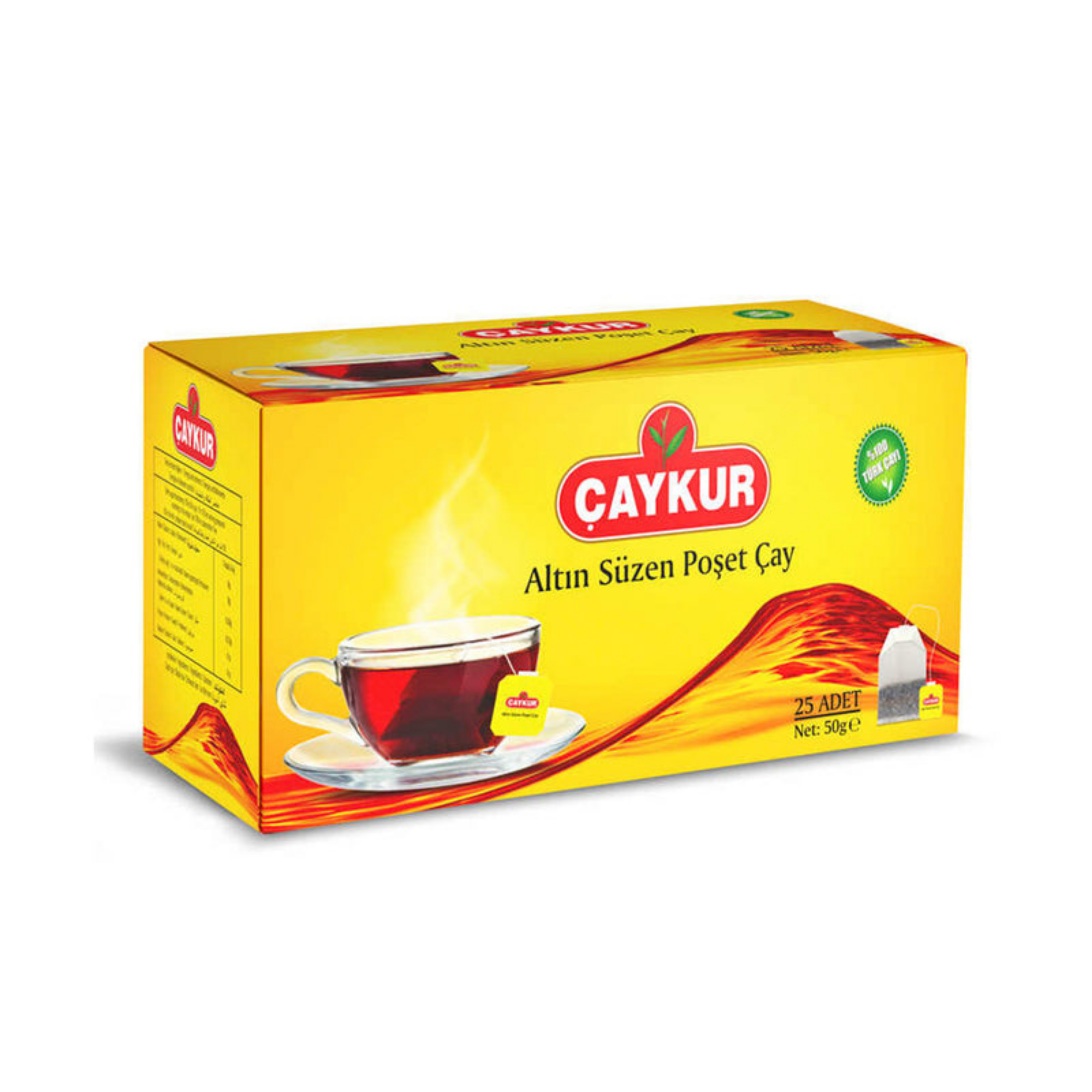 Çaykur Schwarzer Aufgussbeuteltee – 25 Teebeutel