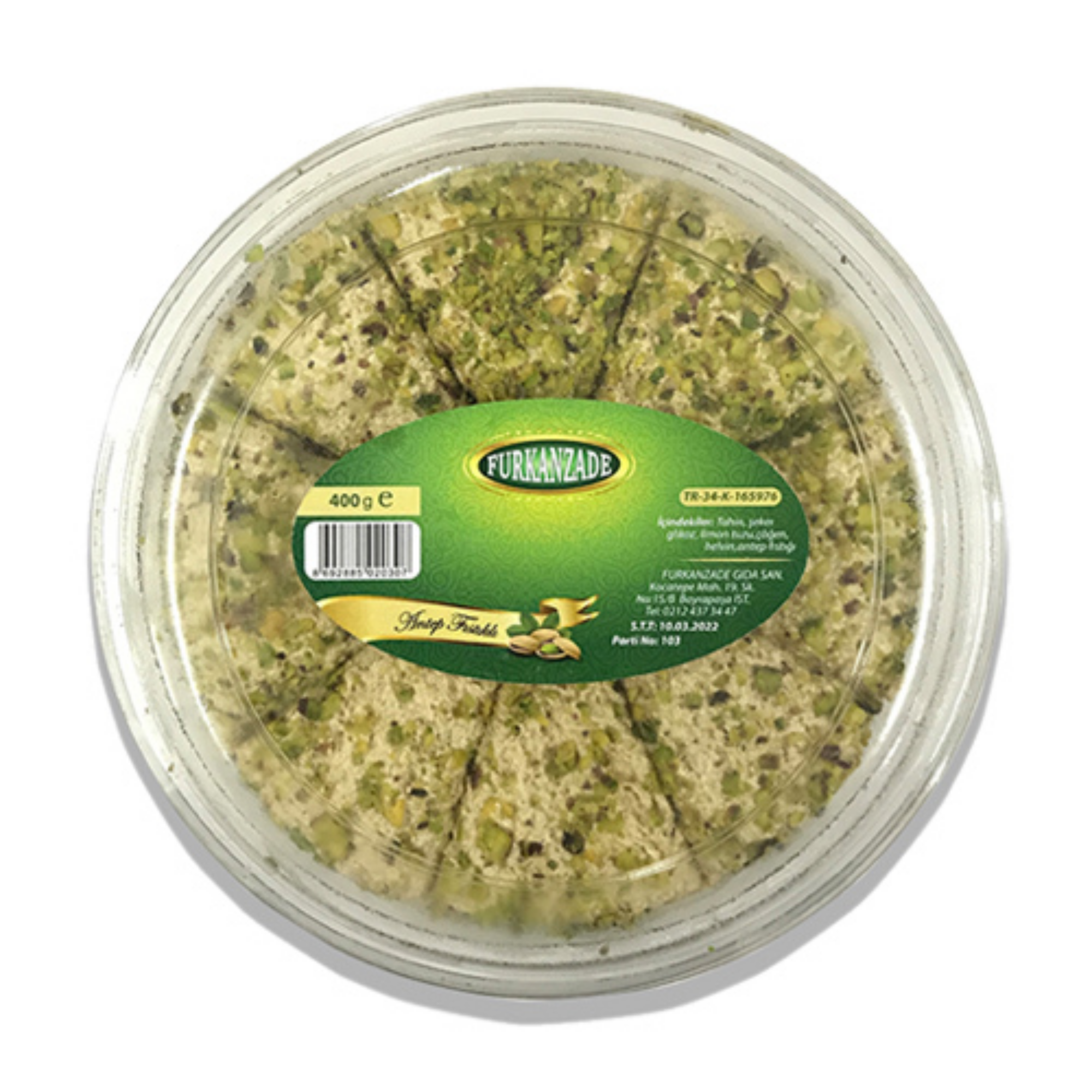 Furkanzade Pistazien-Blumen-Halva 400 gr