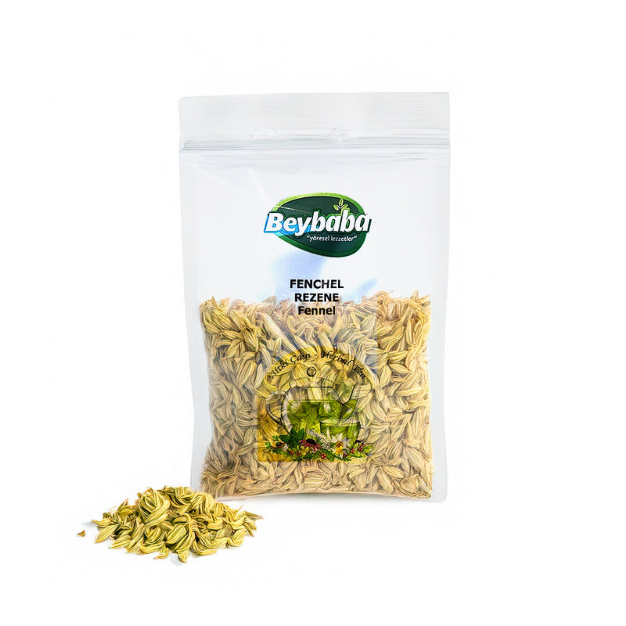 Beybaba Fencheltee – Rezene (Fennel) – 100 % Natur – Kräutertee für Verdauung & Wohlbefinden