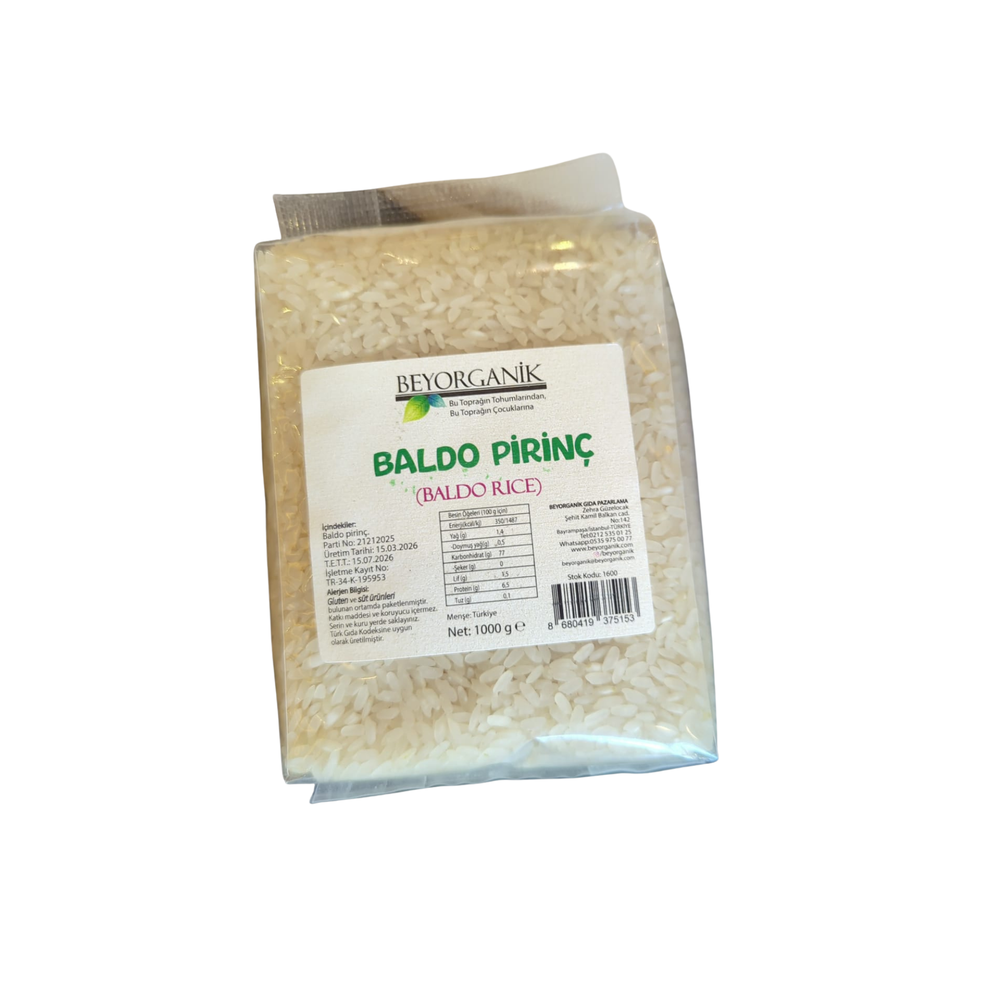 BEYORGANIK BALDO REIS – 1000 g