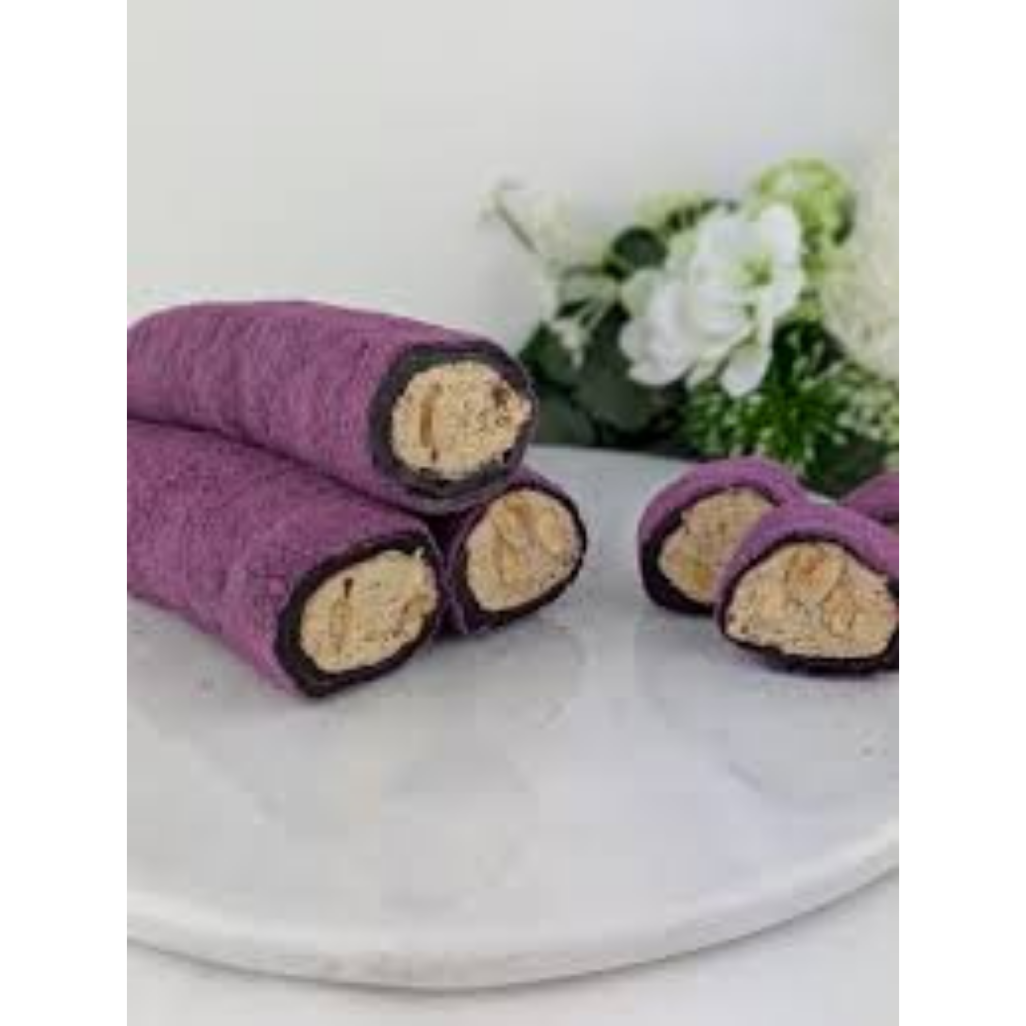🌸 Gül Kaplamalı, Dutlu ve Bademli Sarma Lokum – 250 g
