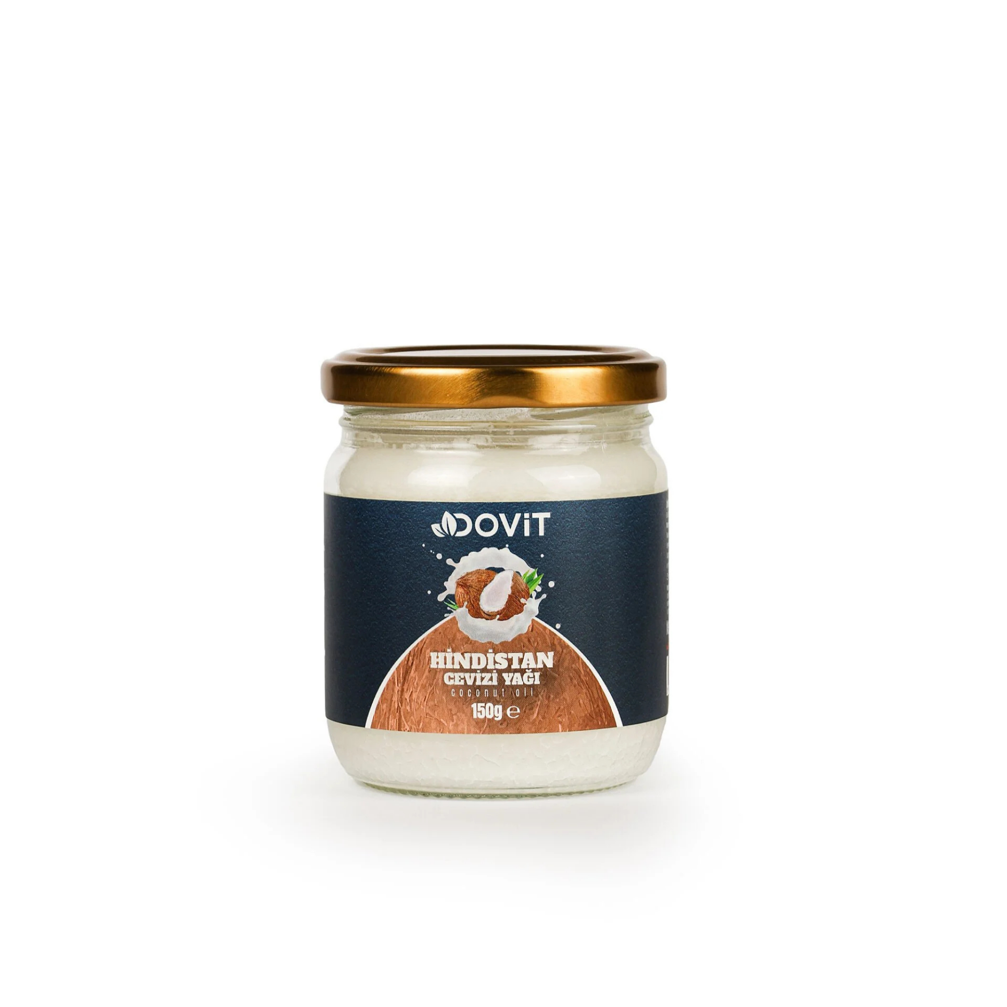 Dovit Festes Kokosöl 150 g (Kaltgepresst)