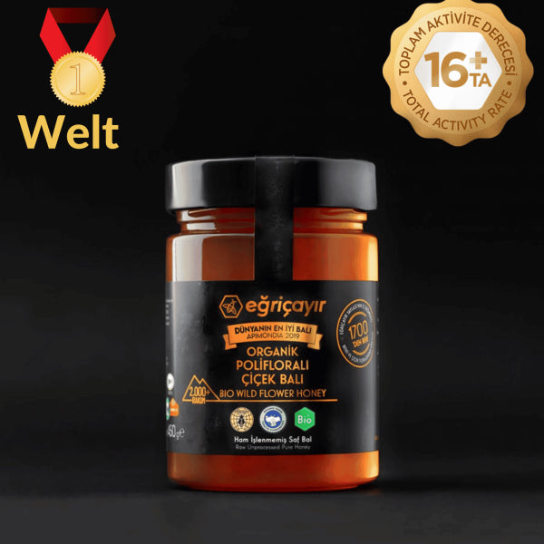 Egricayir-Honig – Bio-Mehrblütenhonig TA16+ 450 g – (Weltneuheit 2019)
