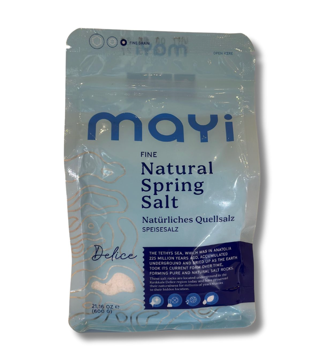 Mayi Fein gemahlenes Quellsalz 600g