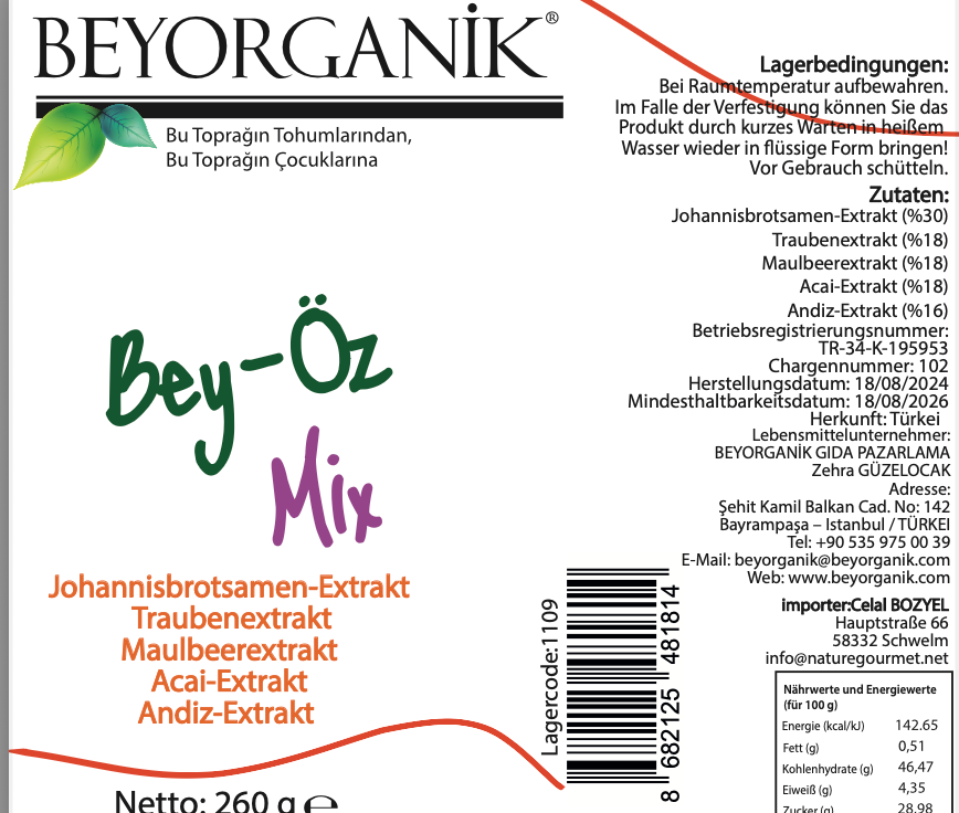 Beyorganik Organik Bey-Öz Mix