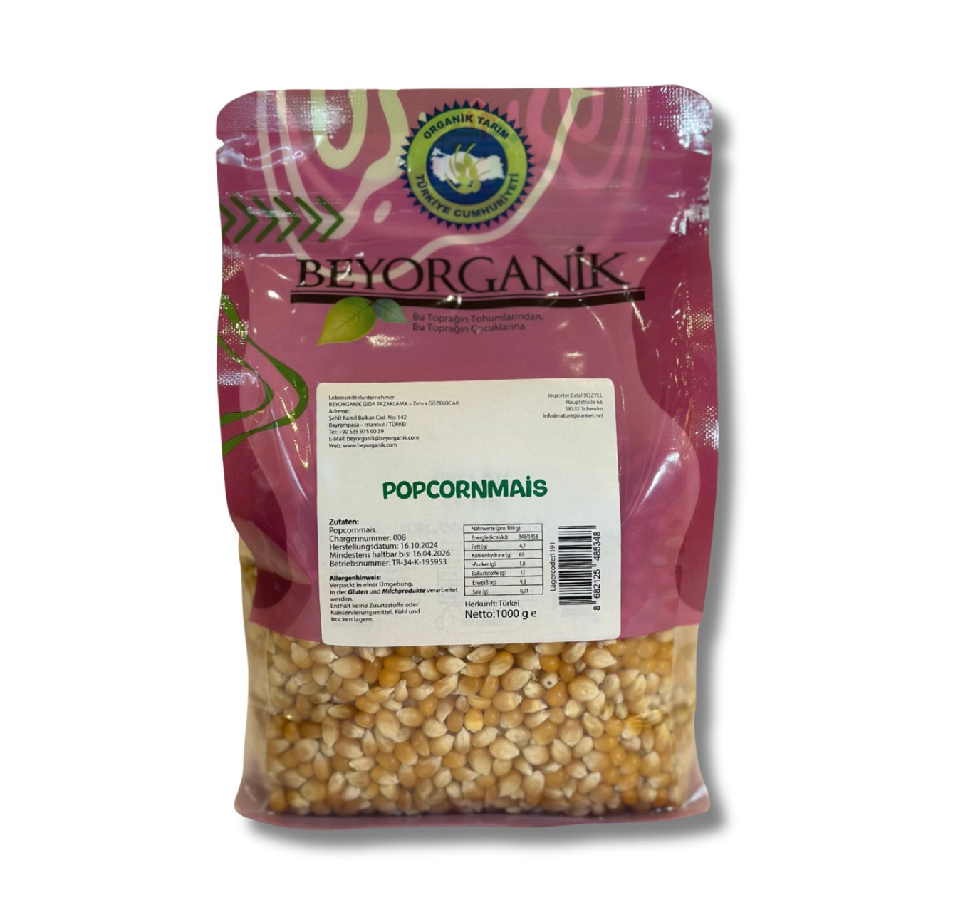 Popcorn - Beyorganik - Bio Türkischer Popcorn 1 KG