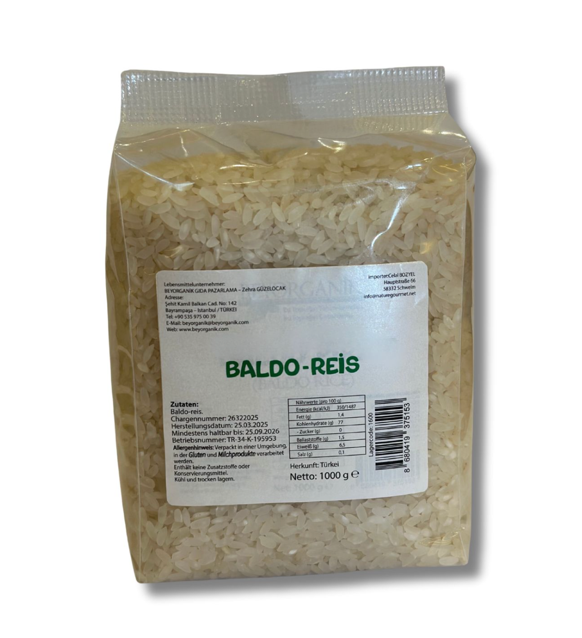 BEYORGANIK BALDO REIS – 1000 g