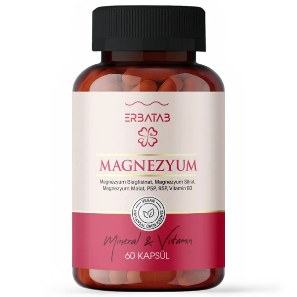 Magnezyum Kapsül (Bisglycinat-Citrat-Malat) ile Vitamin B3