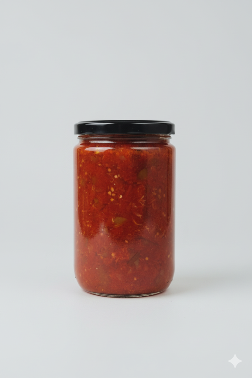 Serize Menemen Sosu – 610 g – Acılı &amp; Türk Mutfağının Otantik Lezzeti