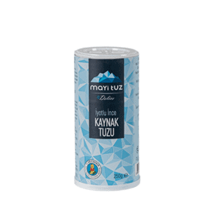 May Salz -  Feines jodiertes Quellsalz 250 gr (mit Salzstreuer)