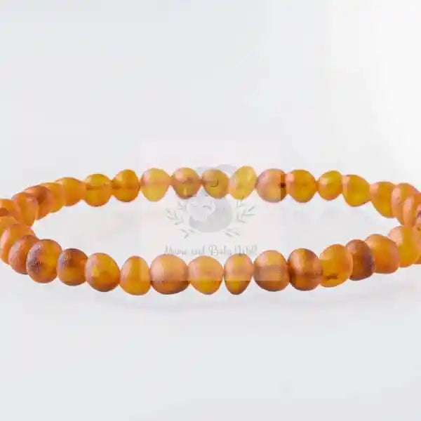 Bernstein-Matt-Karamell-Armband für Erwachsene