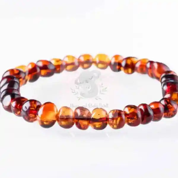 Bernsteinarmband Karamell für Erwachsene
