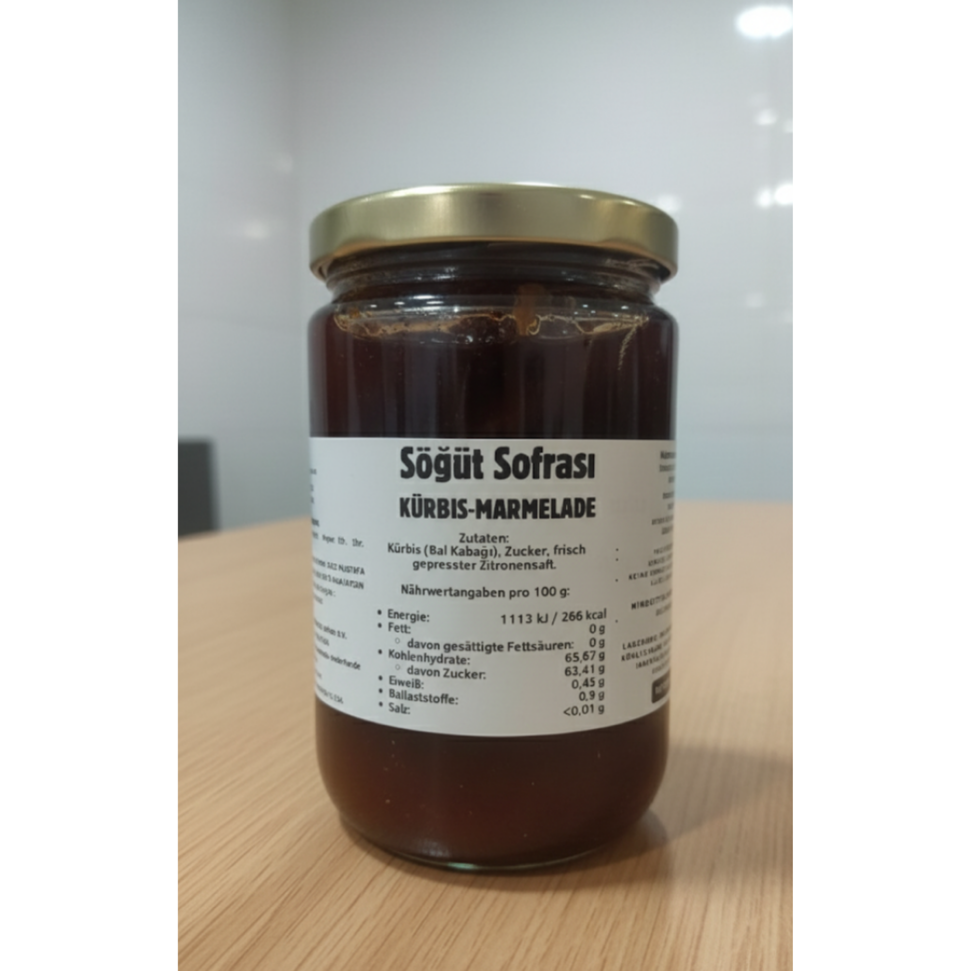 Çıtır Kürbili Reçel 750 g – Kürbisin Eşsiz Lezzeti